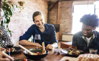 Dinner at a friends apartment